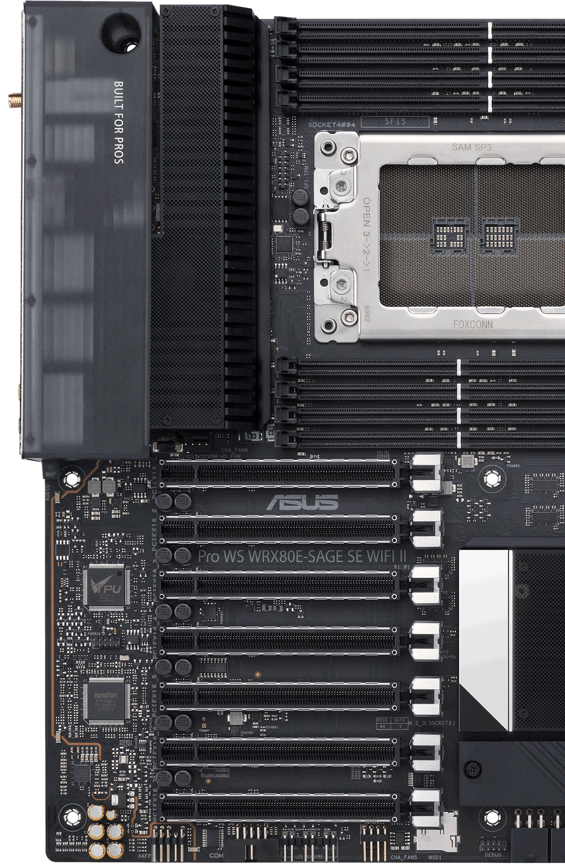 Motherboard front overview